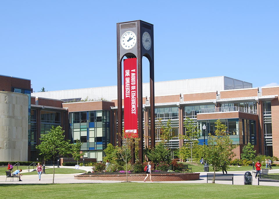 clocktower on campus